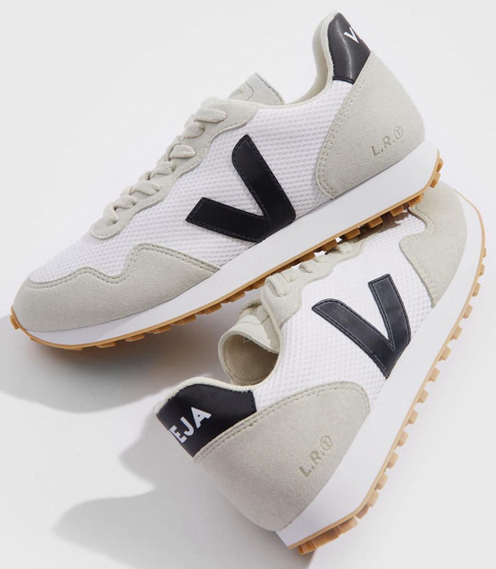 Tenis Veja Hombre - Sdu Rec Alveomesh - Blancos/Negros/Beige - 970WPTDBO